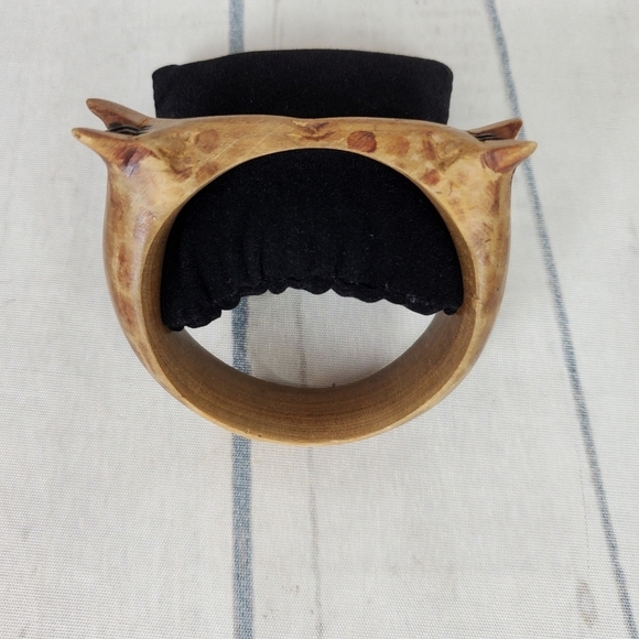 2/$25 Vintage Wooden Wraparound Giraffe Bangle 7" - Picture 11 of 16
